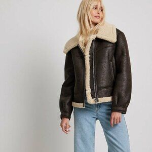 NAKD BONDED IM VINTAGE-LOOK - Winter jacket - brown